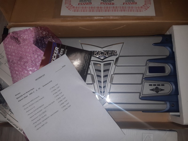 Новый Корейский моноблок Kicker sx1250.1amp Усилители Форум БасКлуб